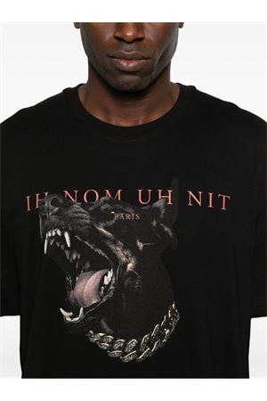 T-shirt Dobermann in cotone nero IH NOM UH NIT | NUS26272009